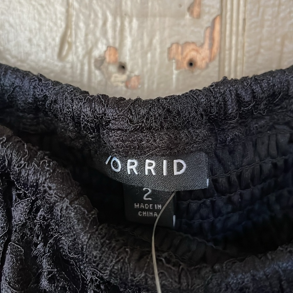 Torrid maxi lace strapless ruffle dress - Picture 6 of 11
